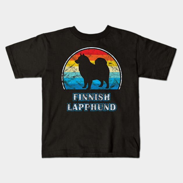 Finnish Lapphund Vintage Design Dog Kids T-Shirt by millersye